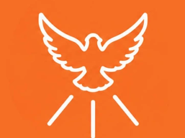 Church Given to the Spirit icon orange square